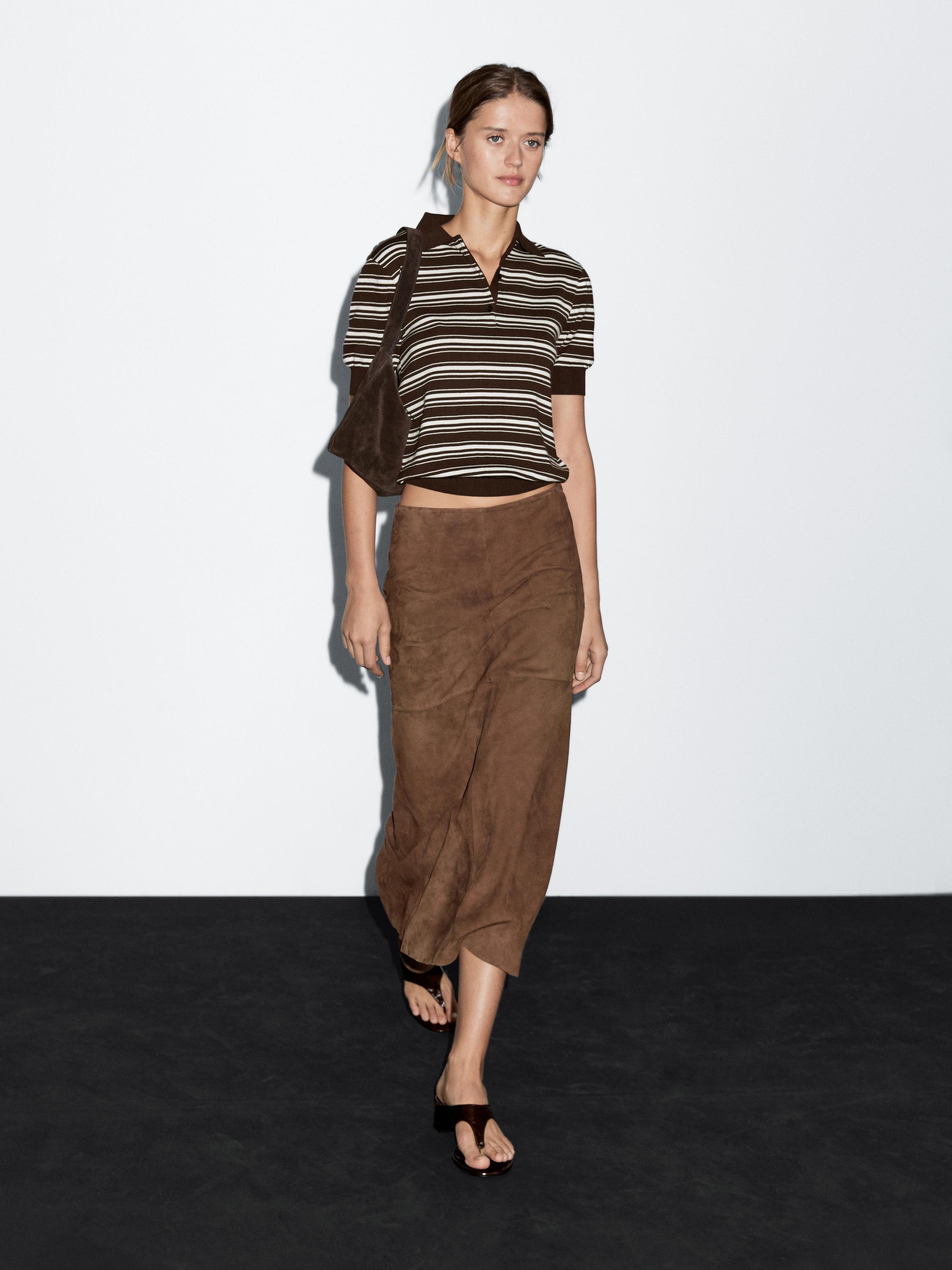 100% cotton polo shirt with striped details